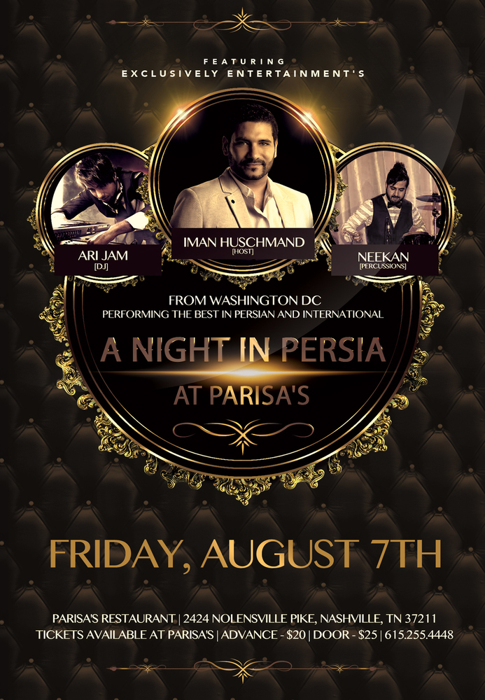 A Night In Persia at Parisa's